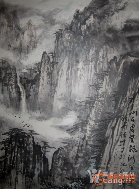 新安画派著名画家张仲平作品(原装原裱保真)