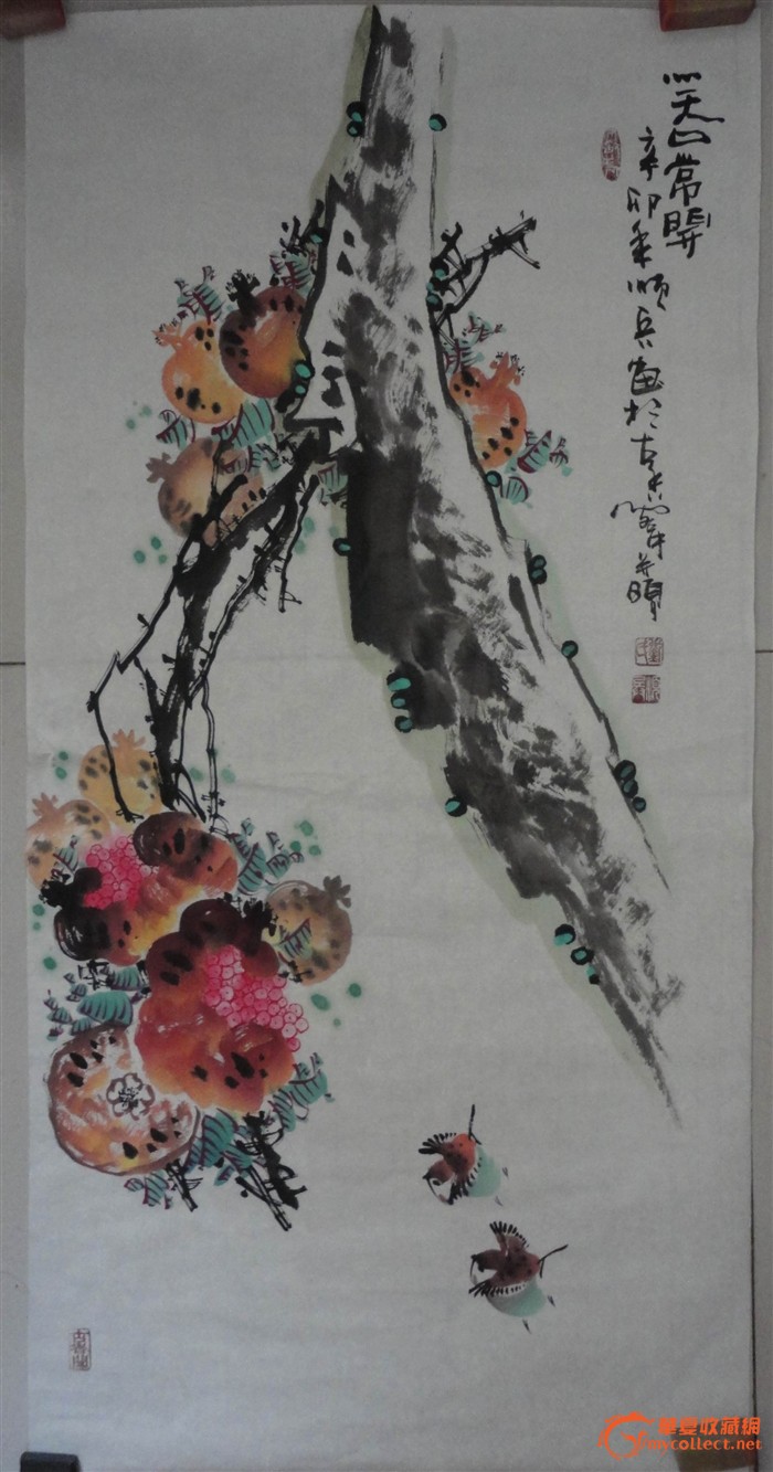 刘顺兵花鸟作品,假一罚十!先拍先得,,,本店各类书画
