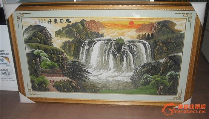 旭日东升(十字绣成品)_旭日东升(十字绣成品)价