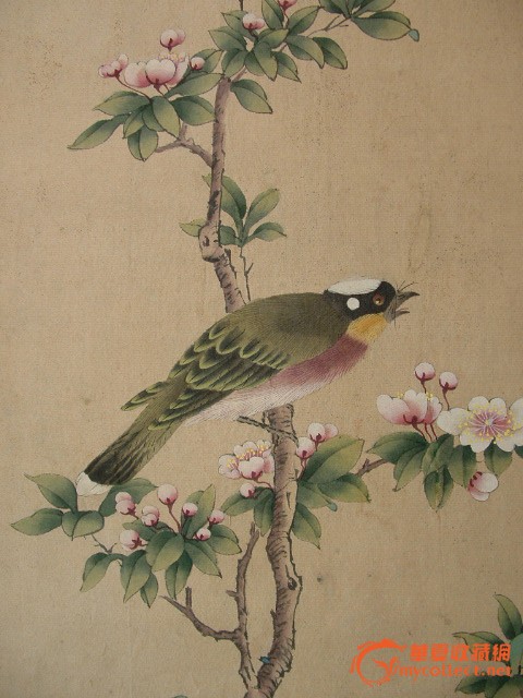 ◢焱煌轩◣ 清代花鸟画 清代著名画家王武绢本工笔花鸟画芯