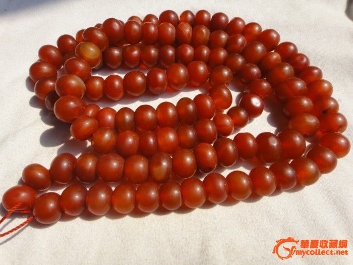 六月樱桃红老坑玛瑙珠108颗_六月樱桃红老坑