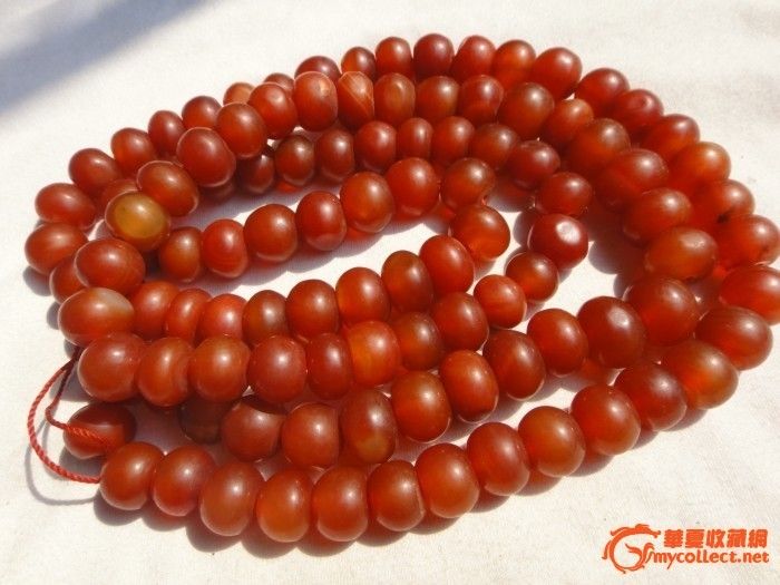 六月樱桃红老坑玛瑙珠108颗_六月樱桃红老坑