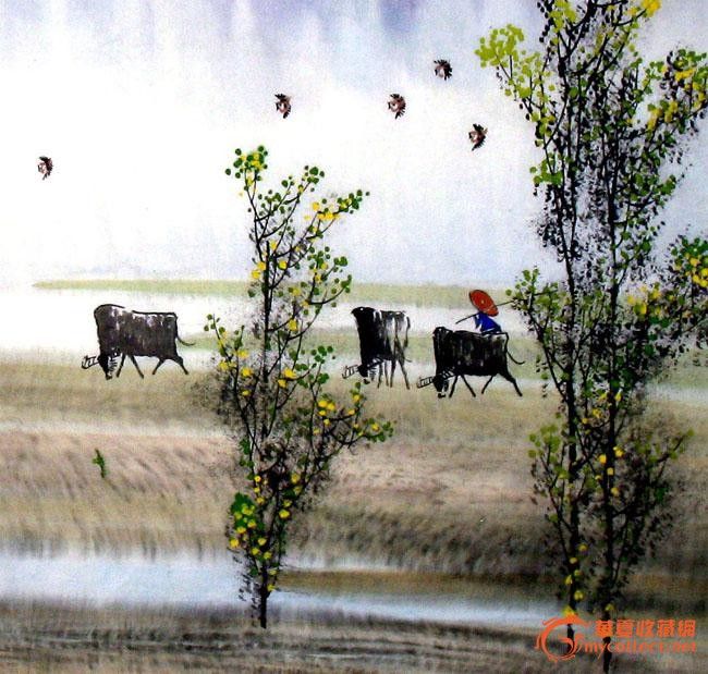 刘波\/国画\/山水画\/牧童之歌\/四尺斗方\/02814_刘