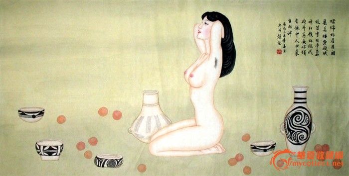 夏彤人物画\/美女画\/嬛绵好眉目\/卧室装饰收藏\/19764
