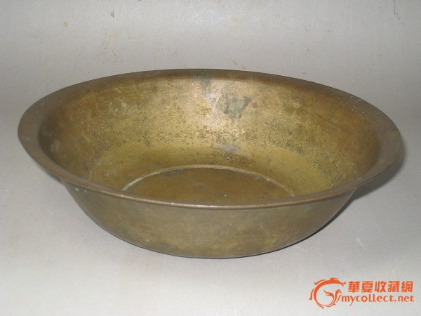 清代漂亮铜盆