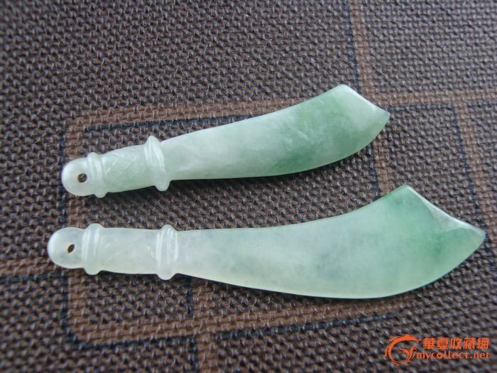 天然缅甸翡翠精工小刀-天然缅甸翡翠精工小刀