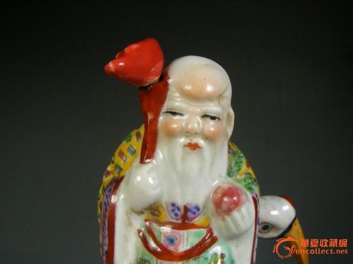 民国时期.粉彩寿星仙鹤文房水滴 寿星杖头可以拆下-民国时期.粉彩寿星仙鹤文房水滴 寿星杖头可以拆下价格-民国时期.粉彩寿星仙鹤文房水滴 寿星杖头可以拆下图片，来自藏友管珠天下-珠宝-地摊交易-华夏收藏网