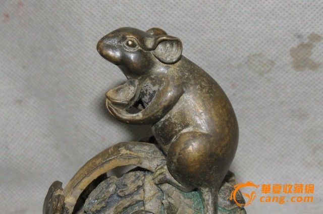 收来的铜招财鼠_收来的铜招财鼠价格_收来的铜招财鼠图片_来自藏友老于收藏_铜器_地摊交易_华夏收藏网 cang.com