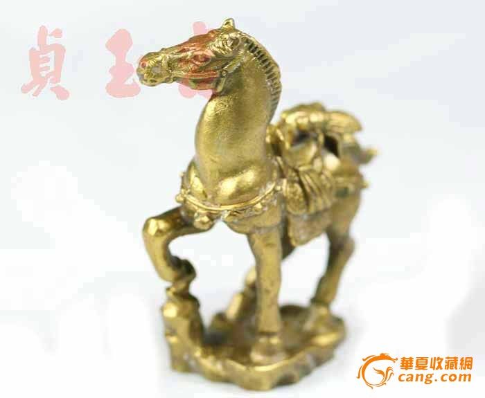 纯铜吉祥物马上赢祈福降瑞催偏财旺赌运利炒股