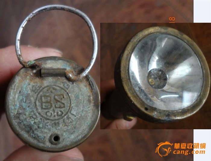 特价解放前后铜质手电筒宝石牌中兴电筒厂出品