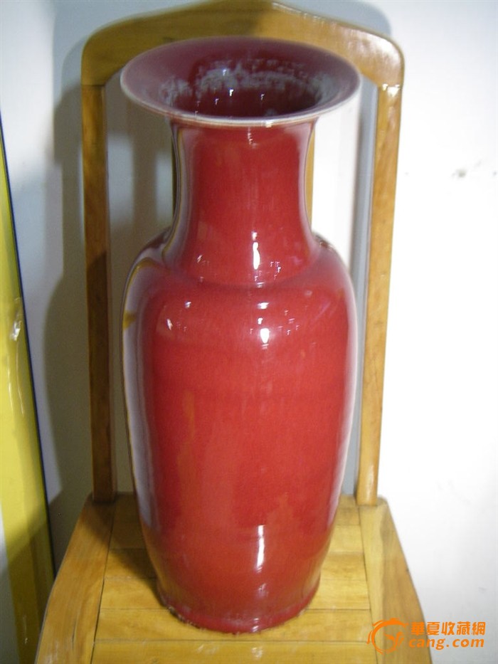 清代红釉大瓶