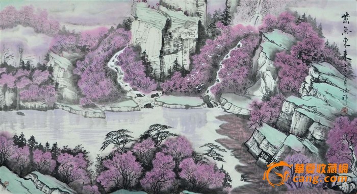 四尺国画山水-紫气东来