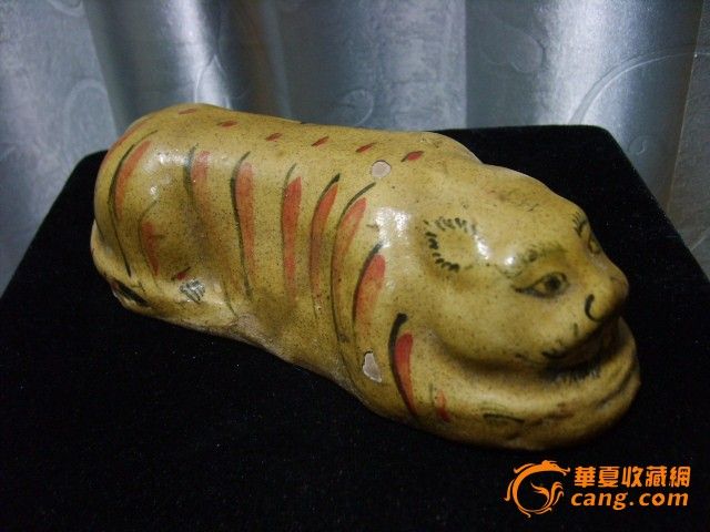 南宋磁州窑挂<em>红彩</em>虎头脉枕【为回笼资金东西都