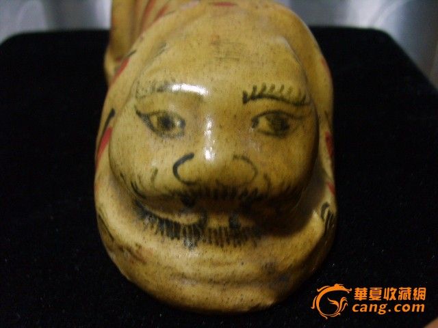 南宋磁州窑挂<em>红彩</em>虎头脉枕【为回笼资金东西都