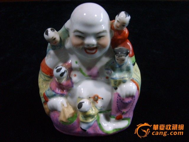 光绪粉料彩五子佛【有瑕疵】【为回笼资金东西