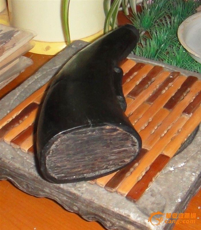 清代黑牛角火药筒_清代黑牛角火药筒价格_清代黑牛角火药筒图片_来自藏友老文老_杂项_地摊交易_华夏收藏网 cang.com