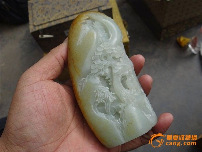 中国玉石雕刻 陆子冈杯获奖作品 贵妃醉酒 摆件