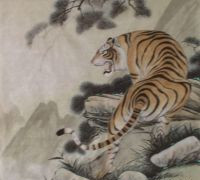 【送礼佳品】画家张永权 十二生肖工笔画之 虎 系列