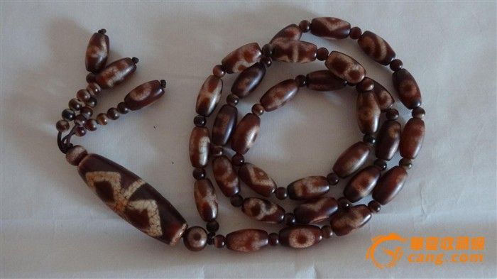 从藏民手中收来的天珠项链-从藏民手中收来的