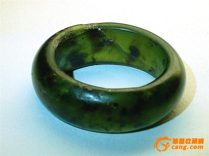 清代学校大玉环!所有碧玉都是老的,高中低档各是吗高中公立柳邕藏品图片