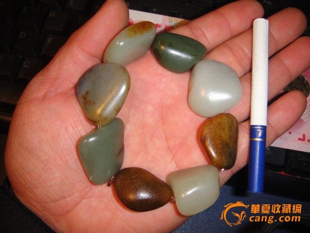 和田玉原籽手串-和田玉原籽手串价格-和田玉原籽手串图片，来自藏友牛文强-玉器-地摊交易-华夏收藏网