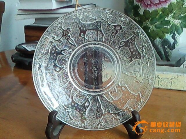 精美上海注册商标北洋华商玻璃盘_精美上海注