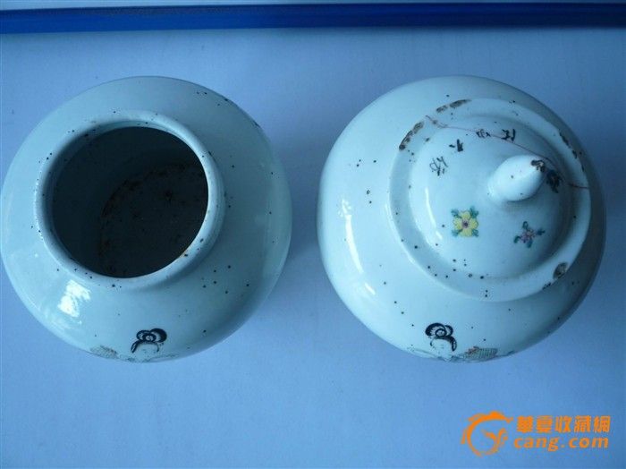 <em>天女散花茶叶</em>罐一对-<em>天女散花茶叶</em>罐一对价格