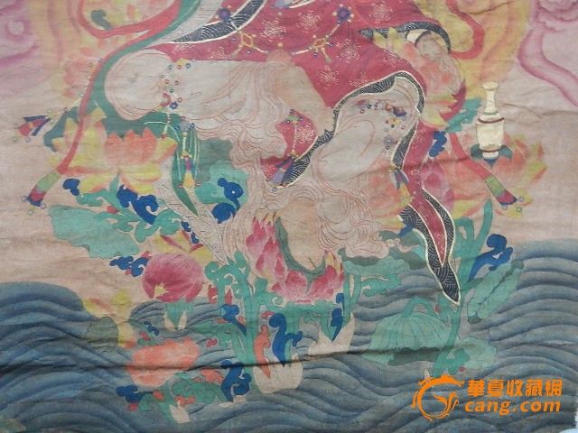 老画五彩祥云观音菩萨图_老画五彩祥云观音菩萨图价格_老画五彩祥云观音菩萨图图片_来自藏友边境收藏898_字画_地摊交易_华夏收藏网 cang.com