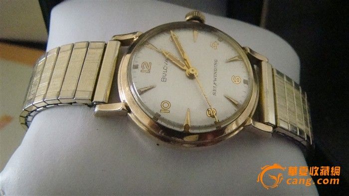 古董手表宝路华10K17钻全自动男表_古董手表