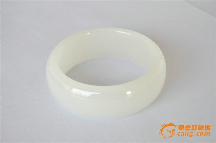 昆仑山脉白玉手镯 白玉镯子 白玉石手镯 水润细