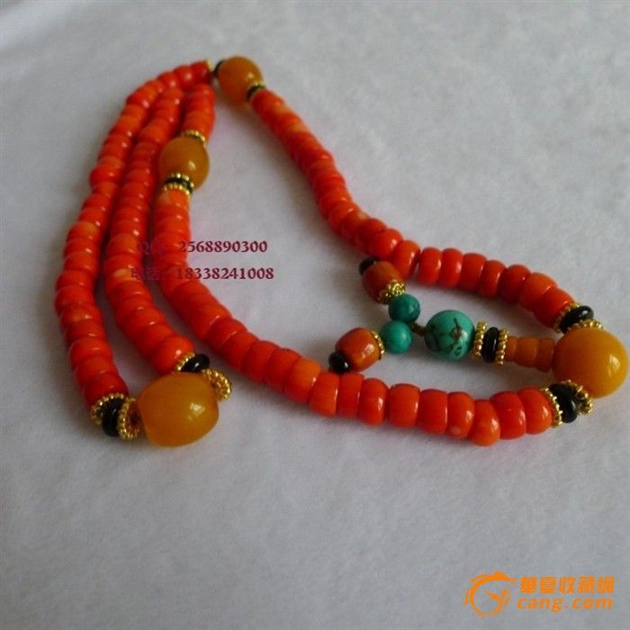 摇曳多姿天然孩儿面阿卡西藏藏式红珊瑚手串手