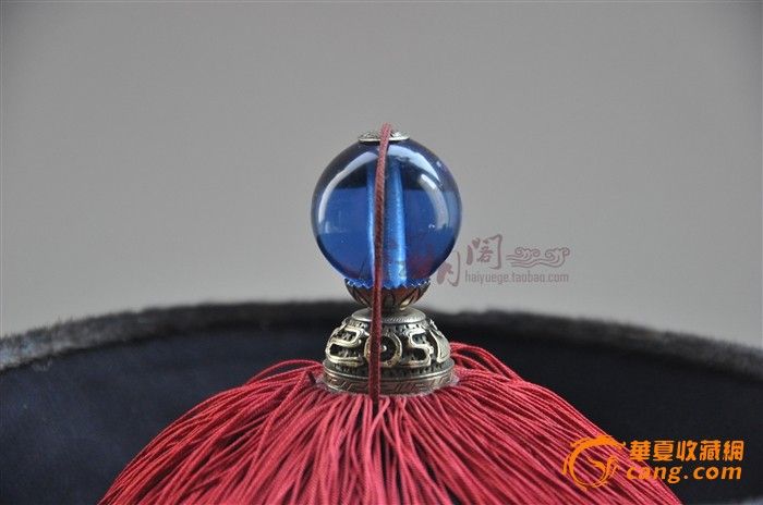 清代三品帽顶水貂皮吉服官员 暖帽一套_清代三