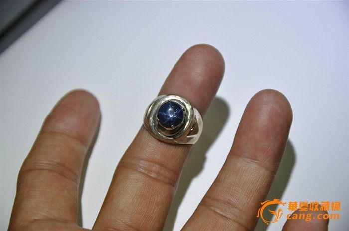 一枚带星光蓝宝石_一枚带星光蓝宝石价格_一