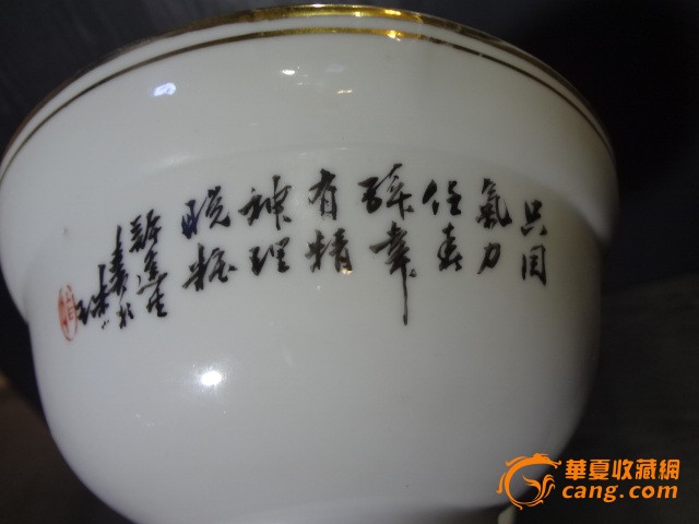 许达生花鸟盖碗