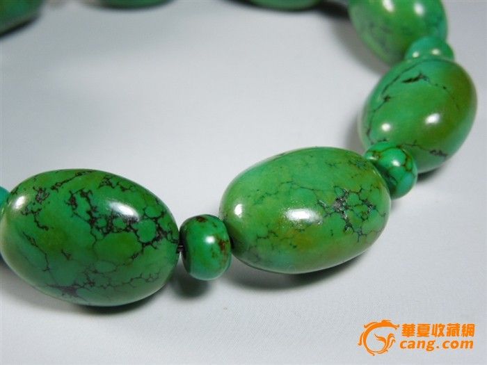 清代中期·一串皮克熟旧的藏式随形老绿松石手训_清代中期·一串皮克熟旧的藏式随形老绿松石手训价格_清代中期·一串皮克熟旧的藏式随形老绿松石手训图片_来自藏友包老包真_玉器_地摊交易_华夏收藏网 cang.com