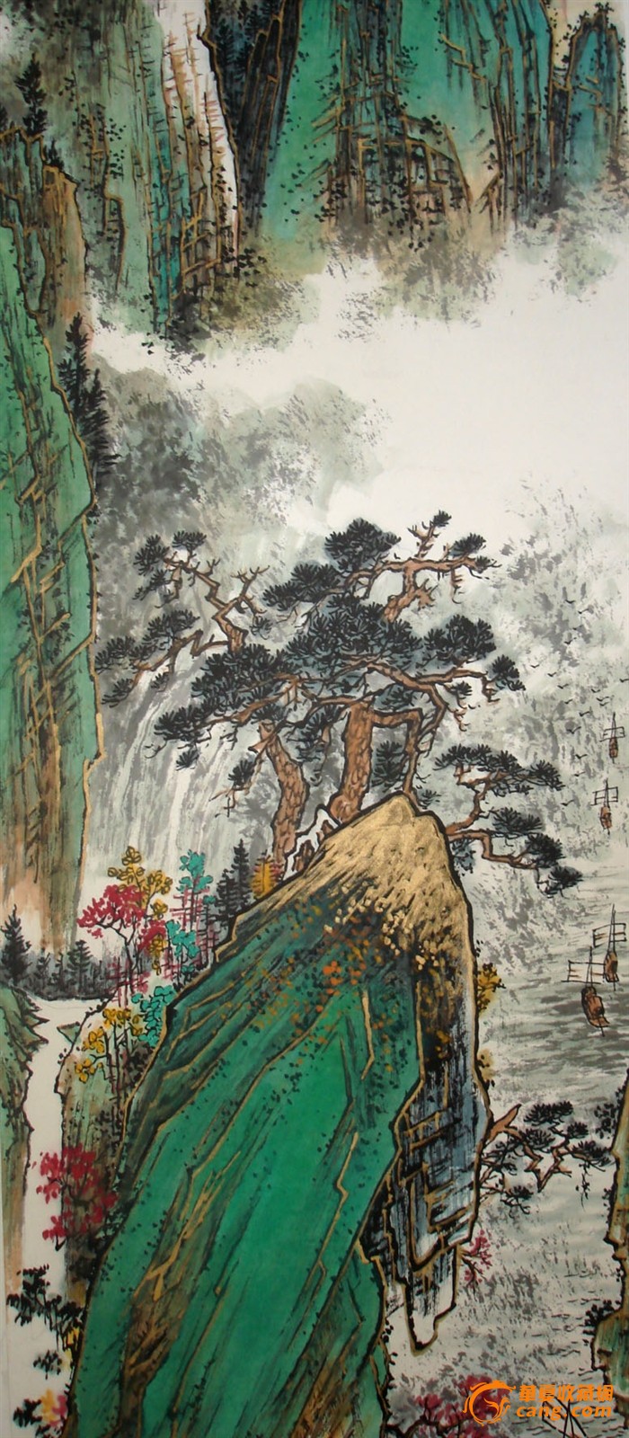 陶一清山水四条屏