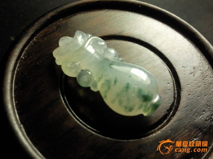 小而精.老坑高冰蓝花翡翠宝瓶_小而精.老坑高