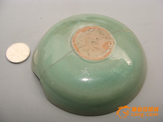 南宋,龙泉窑,梅子青,,粉青,,标本-图3