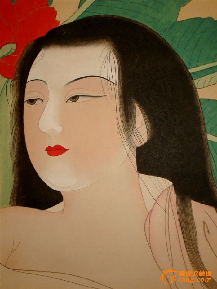 张大千的侍女画_张大千的侍女画价格_张大千