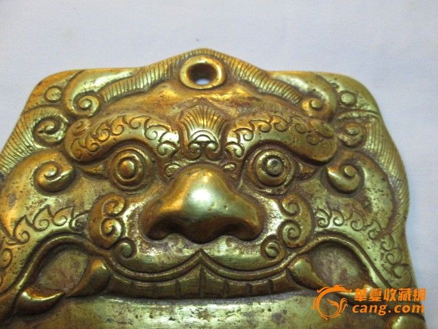 银鎏金兽头牌_银鎏金兽头牌价格_银鎏金兽头