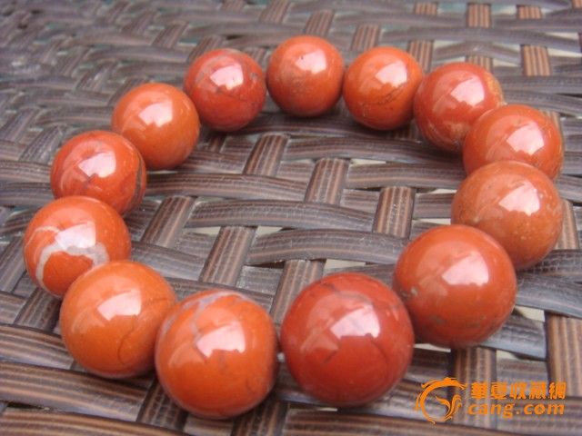 纯天然战国红玛瑙手链鸡肝石 本命年保平安 物