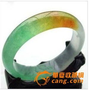 福禄寿三彩翡翠玉镯子特价批发_福禄寿三彩翡