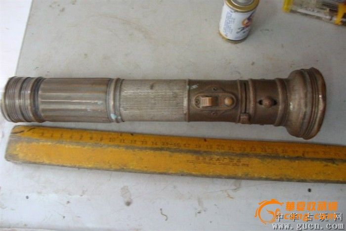 少有民国国微铜按钮可调铜手电铜来源于福州三