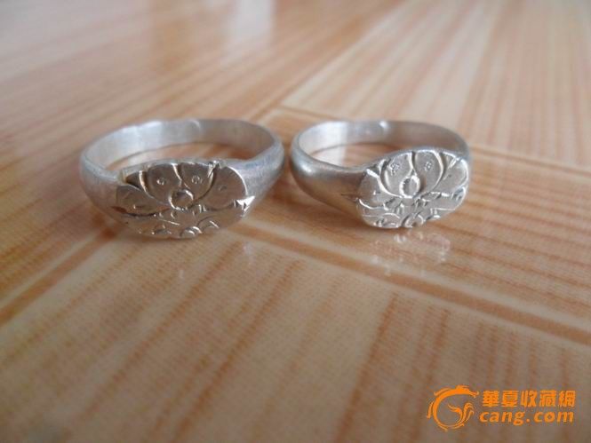 手工制纯银戒指一对_手工制纯银戒指一对价格