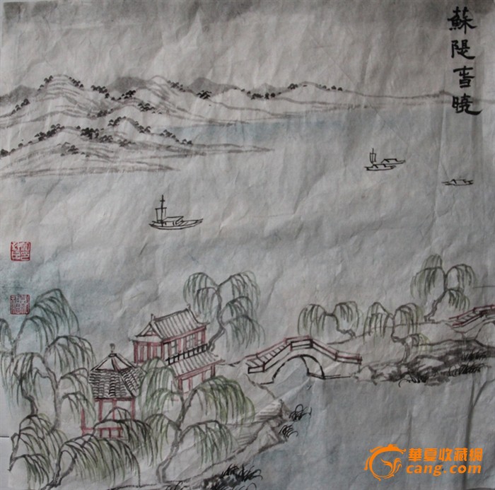 国画小品--苏堤春晓