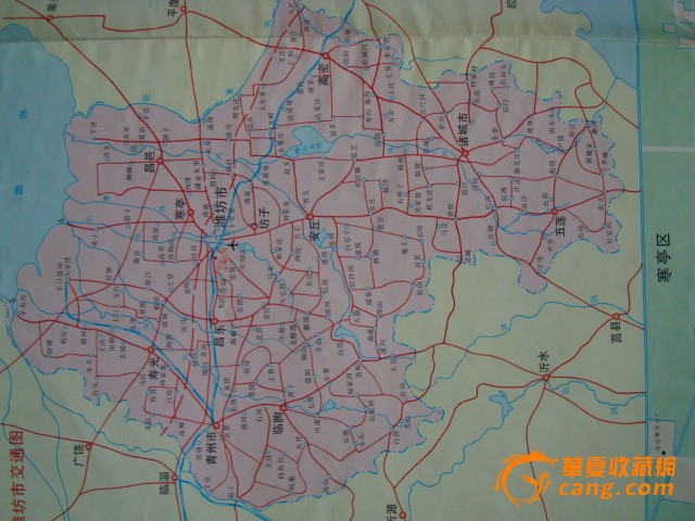 潍坊市城区交通图1张
