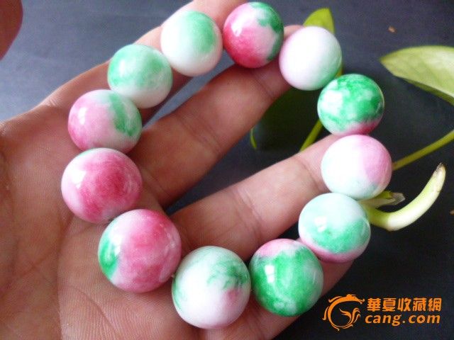 彩玉手串_彩玉手串价格_彩玉手串图片_来自藏友老石山部落_珠宝_地摊交易_华夏收藏网 cang.com