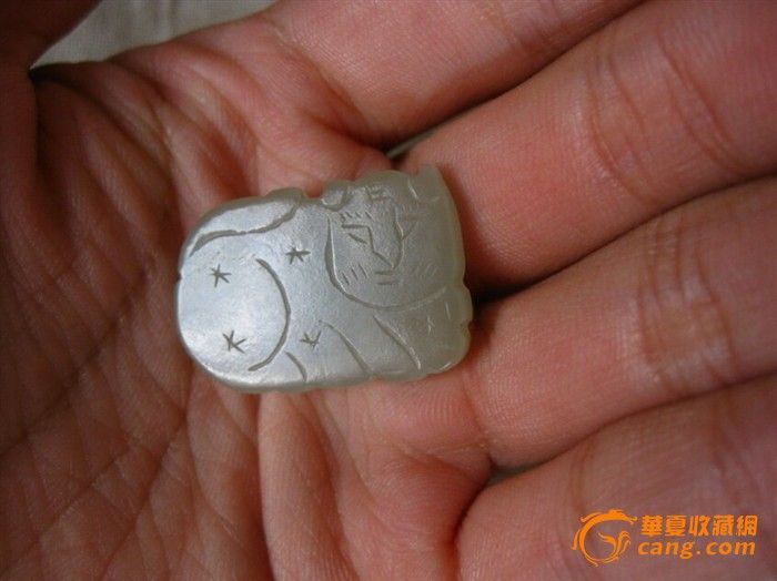 传世清代老玉 玉猫 挂件_传世清代老玉 玉猫 挂