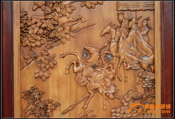 木雕大型挂屏,木雕挂屏,晚清木雕挂屏_大山谷图库