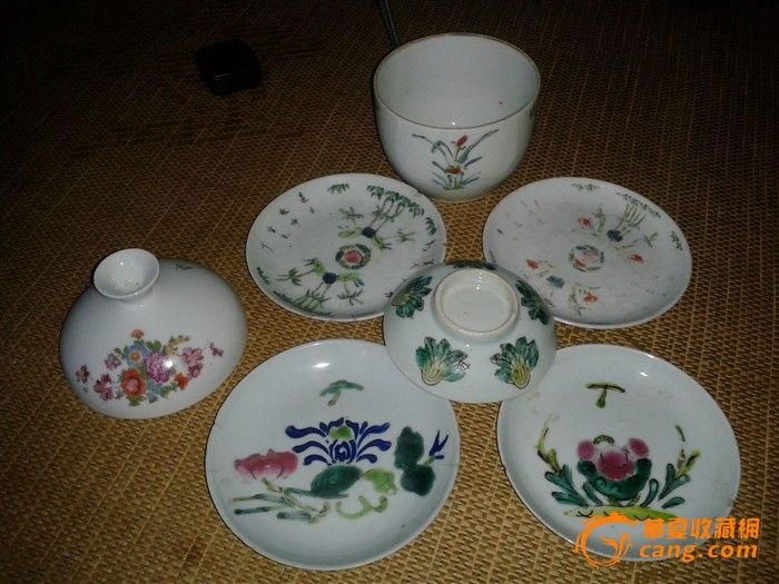 处理 晚清瓷器7件《89不议》-处理 晚清瓷器7